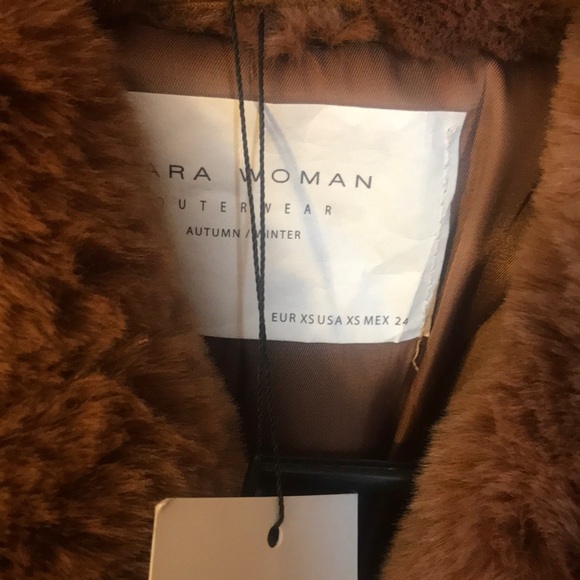 Zara faux fur teddy bear coat - Picture 8 of 8